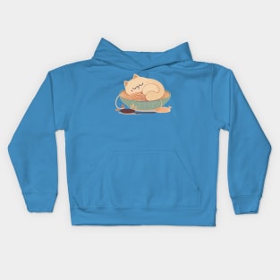 Noodles and Snoozes - Cat - Kitty Kids Hoodie